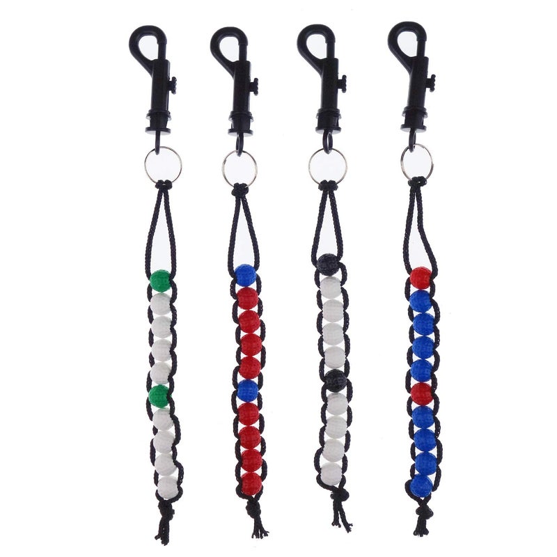 Zelerdo 4 Pack Golf Beads Count Stroke Score Counter, 4 Colors - Image 1